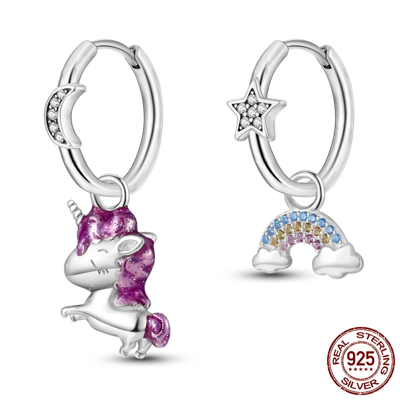 Asymmetric Heart Silver Earrings High Jewelry