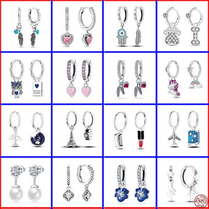 Asymmetric Heart Silver Earrings High Jewelry