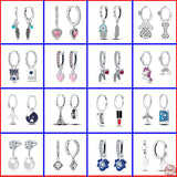 Asymmetric Heart Silver Earrings High Jewelry
