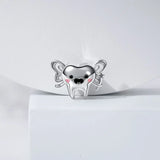 Silver Teeth Dentist First Aid Kit Jigsaw Pendant Charm