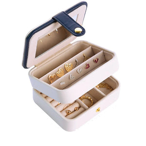 Portable Jewelry Box Ear Stud Ring Casket Beauty Gift