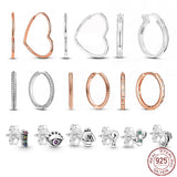 925 Silver Earring Little Bee Snake Cat Sweet Animal Earrings For European Women