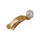 Pearl Metallic Hair Accessories Jewelry Gold/Silver Hairpin
