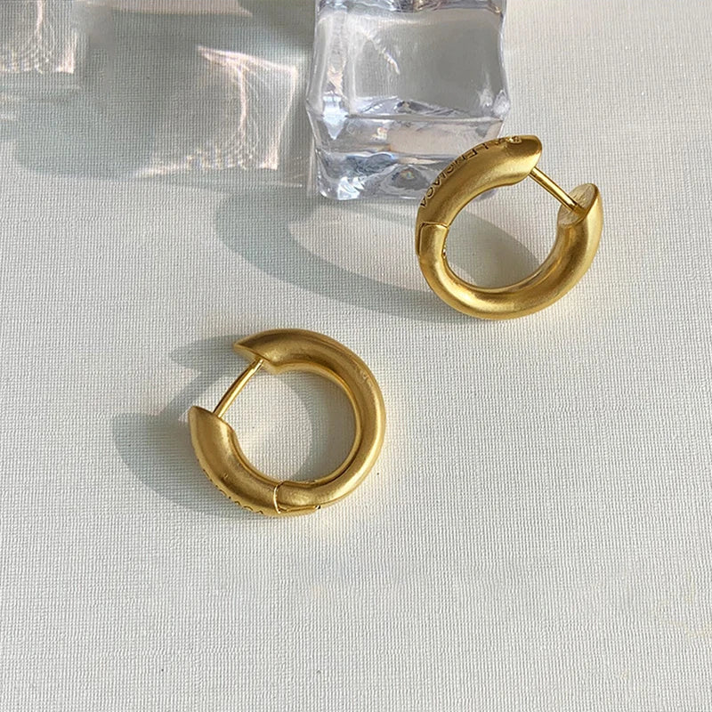 Matte Hoop Earrings for Party Girls Gift