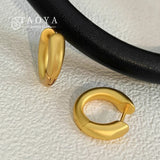 Matte Hoop Earrings for Party Girls Gift