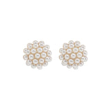 Pearl Ball Stud Earrings Women's Light Jewelry