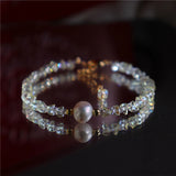 Women's Streetwear Crystal Bead Charm Bracelet