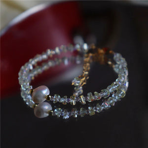 Women's Streetwear Crystal Bead Charm Bracelet