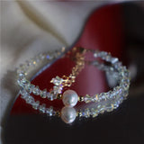 Women's Streetwear Crystal Bead Charm Bracelet