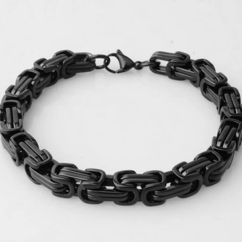 Simple Cuban Chain Men's Bracelet Classic Chain Men's Jewelry