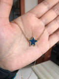 Faux Dancing Star Resin Druzy Necklaces for Women Pendants