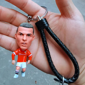 Soccer Fan Star Doll Pendant Keychain
