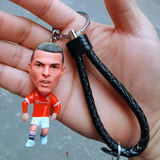 Soccer Fan Star Doll Pendant Keychain