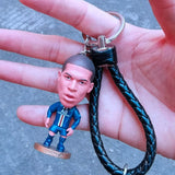 Soccer Fan Star Doll Pendant Keychain