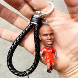 Soccer Fan Star Doll Pendant Keychain