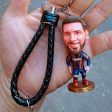 Soccer Fan Star Doll Pendant Keychain