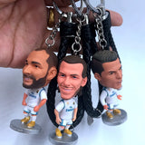 Soccer Fan Star Doll Pendant Keychain