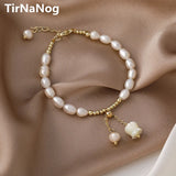South Korea Baroque Freshwater Pearl Bracelet Rose Bracelet Women Jewelry