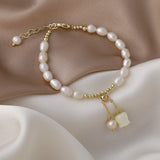 South Korea Baroque Freshwater Pearl Bracelet Rose Bracelet Women Jewelry
