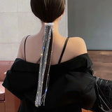 Korean Full Drill Horsetail Clip Tassel Retro Hair Clips