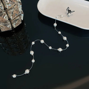 Korean Baroque Pearl Tassels Hairpin Butterfly Hair Accessories