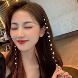 Korean Baroque Pearl Tassels Hairpin Butterfly Hair Accessories