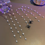 Korean Baroque Pearl Tassels Hairpin Butterfly Hair Accessories