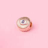 925 Silver All-seeing Eye Charm Crystal Beads for Bracelet