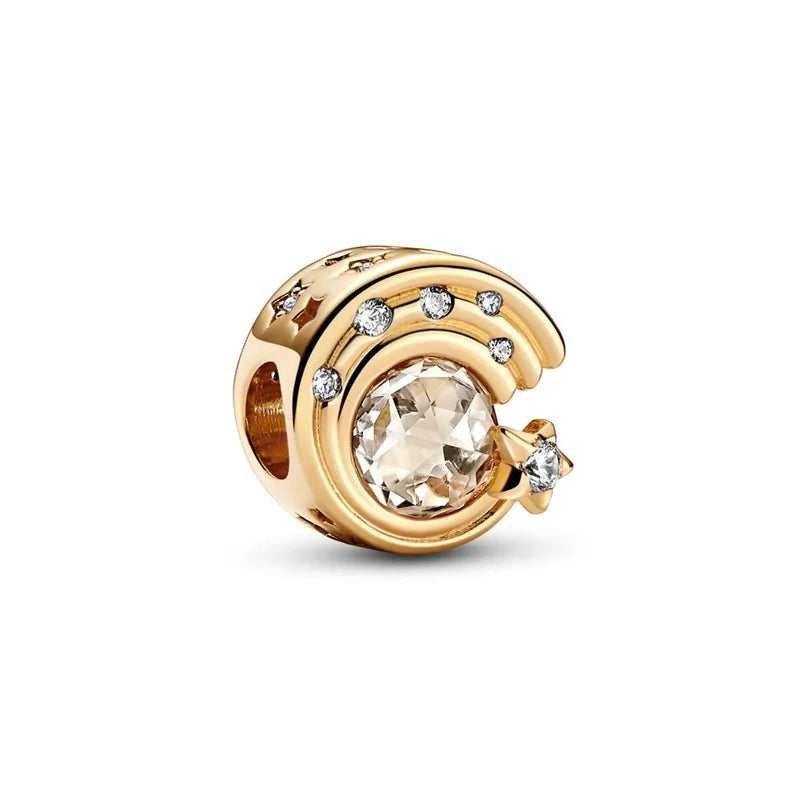 Sparkling Shooting Star Charm 925 Sterling Silver Beads for Women