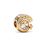 Sparkling Shooting Star Charm 925 Sterling Silver Beads for Women