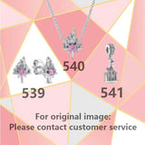 S925 Sterling Silver Pink CZ Wishing Star Jewelry