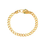 Snake Shape Stainless Steel Cuban Chain Bracelet for Women