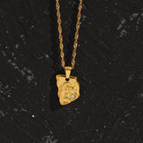 Stainless Steel Girl With Precious Gift Pendant Necklace