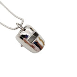 Men's Stainless Steel Hip Hop Welder Mask Pendant Necklace