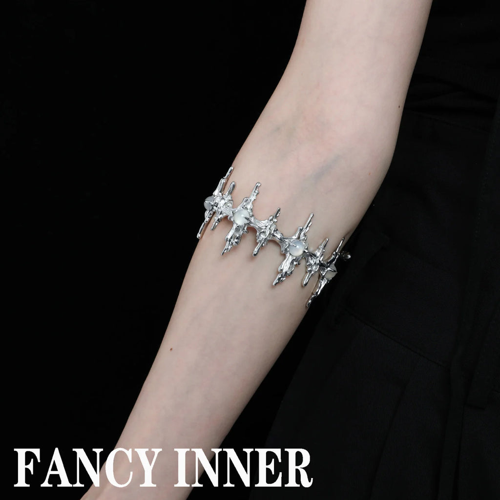 Moonstone Silver Metal Bracelet for Women