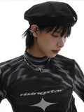 Silver Rhinestone Star Clip Earrings for Men Women