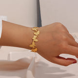 Butterfly Cuff Bracelet Stainless Steel Bangle