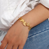 Butterfly Cuff Bracelet Stainless Steel Bangle