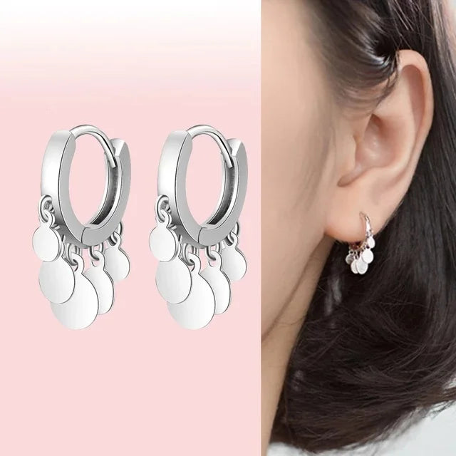 Heart and Conch Shell Earrings for Women - Sterling Silver 925 Earring