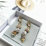 Skull Pendant Ghost Hand Earrings for Party Wedding
