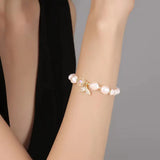 Fish Tail Pearl Bracelet Women's Crystal Animal Jewelry Birthday Gift