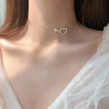 Heart-shaped Pendant Necklace for Women - Clavicle Chain Jewelry