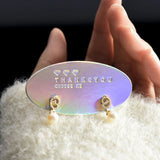 Elegant Laser Silver Specialty Paper Earrings Display Cards 50pcs/lot
