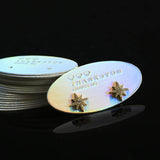 Elegant Laser Silver Specialty Paper Earrings Display Cards 50pcs/lot