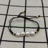 925 Silver Heart Pearl Bracelet DIY Jewelry