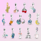 925 Silver Octopus & Sea Turtle Pendant Charm for Bracelet