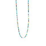 Colorful Bead Choker Necklace Natural Pearl Charm Short Collier Femme