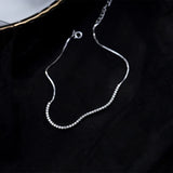 925 Silver Sparkling Diamond Anklet for Women Wedding Gift
