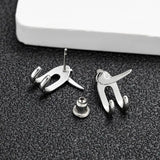 Stainless Steel Paw Earrings for Men