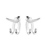 Stainless Steel Paw Earrings for Men